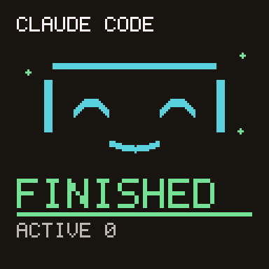 Finished: Done. Come take a look.